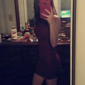 Tight Burgundy dress